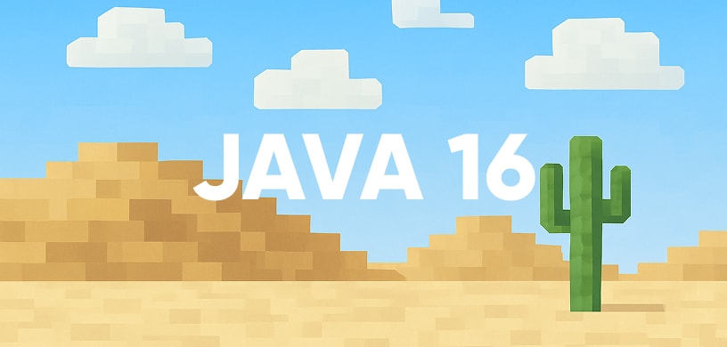 Скачать Java 16 для сервера Майнкрафт